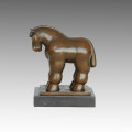 Animal Bronze Sculpture Horse Decoration Brass Statue Tpal-004